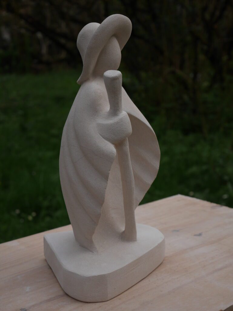 Pèlerin, Sculpture inspirée d'un modèle existant.