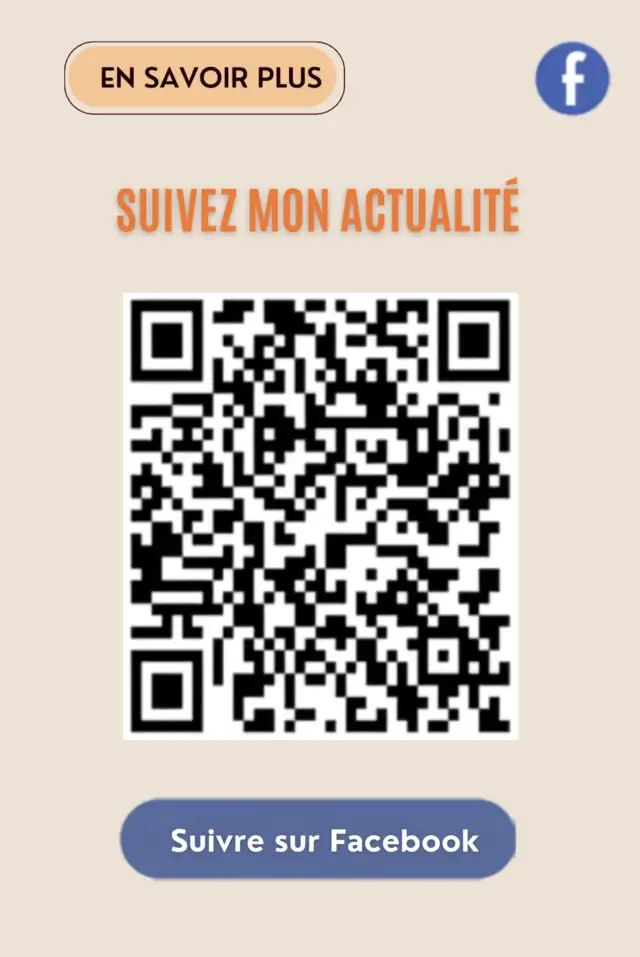 QR code pour suivre Raphaëlle sur Facebook